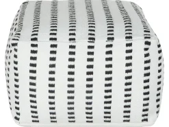 Pouf GAJAN Tessuto Bianco