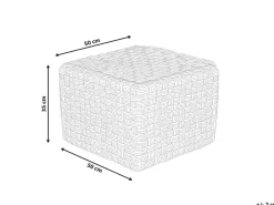 Pouf NALLI Materiale sintetico Grigio