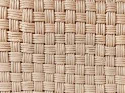 Pouf NALLI Materiale sintetico Beige chiaro