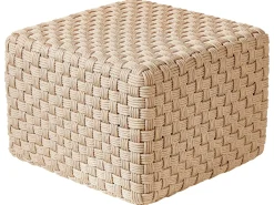 Pouf NALLI Materiale sintetico Beige chiaro
