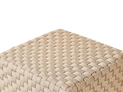 Pouf NALLI Materiale sintetico Beige chiaro