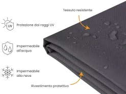 Protezione impermeabile CHUVA 275 cm 230 cm 70 cm Nero