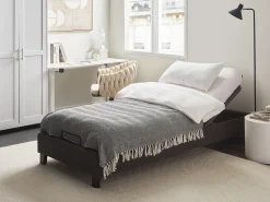Rete per letto regolabile elettricamente BRUNOY 90 x 200 cm Grigio