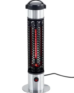 Riscaldatore a infrarossi da patio a piantana VEZUVIO 800 W Nero