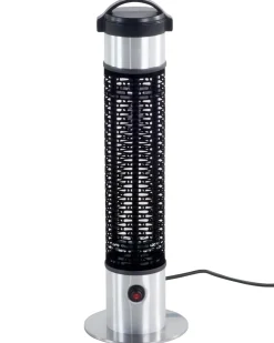 Riscaldatore a infrarossi da patio a piantana VEZUVIO 800 W Nero