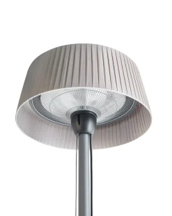 Riscaldatore a infrarossi da patio a piantana VARAZZE 1500 W Grigio