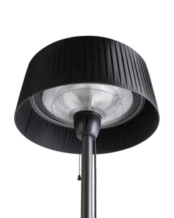 Riscaldatore a infrarossi da patio a piantana OLLERIA 1500 W Nero