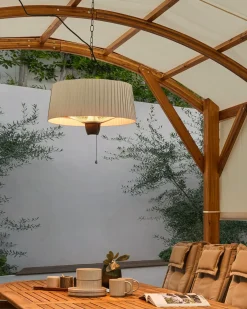 Riscaldatore a infrarossi da patio sospeso ASCEA 1500 W Grigio chiaro