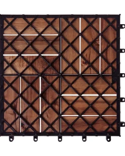 Rivestimenti e piastrelle da esterno ACERENZA Legno di acacia certificato Marrone