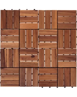Rivestimenti e piastrelle da esterno ACERENZA Legno di acacia certificato Marrone