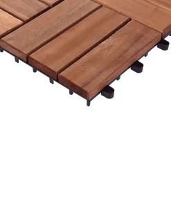 Rivestimenti e piastrelle da esterno ACERENZA Legno di acacia certificato Marrone