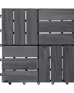 Rivestimenti e piastrelle da esterno ACERENZA Legno di acacia certificato Grigio