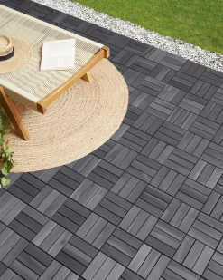 Rivestimenti e piastrelle da esterno ACERENZA Legno di acacia certificato Grigio