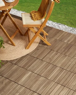 Rivestimenti e piastrelle da esterno ACCETTURA Legno di acacia certificato Naturale