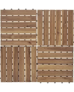 Rivestimenti e piastrelle da esterno ACCETTURA Legno di acacia certificato Naturale