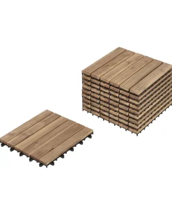 Rivestimenti e piastrelle da esterno ACCETTURA Legno di acacia certificato Naturale