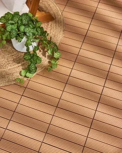 Rivestimenti e piastrelle da esterno ATELETA Composito legno-plastica (WPC) Marrone chiaro