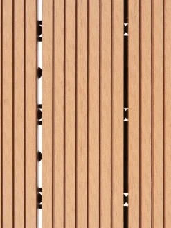 Rivestimenti e piastrelle da esterno ATELETA Composito legno-plastica (WPC) Marrone chiaro