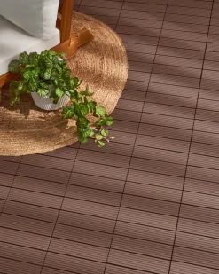 Rivestimenti e piastrelle da esterno ATELETA Composito legno-plastica (WPC) Marrone