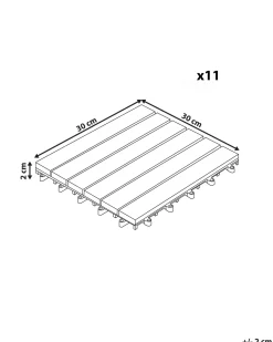 Rivestimenti e piastrelle da esterno ATELETA Composito legno-plastica (WPC) Marrone