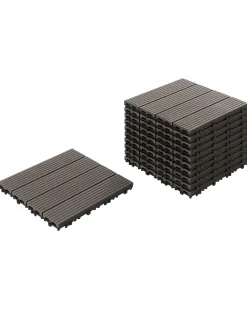 Rivestimenti e piastrelle da esterno ATELETA Composito legno-plastica (WPC) Grigio grafite