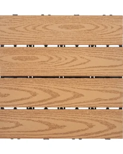 Rivestimenti e piastrelle da esterno ATESSA Composito legno-plastica (WPC) Marrone chiaro