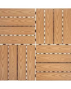 Rivestimenti e piastrelle da esterno ATESSA Composito legno-plastica (WPC) Marrone chiaro