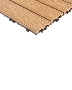 Rivestimenti e piastrelle da esterno ATESSA Composito legno-plastica (WPC) Marrone chiaro