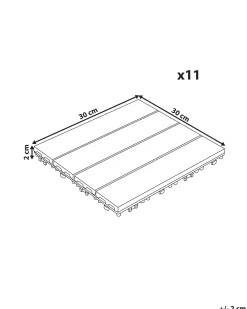 Rivestimenti e piastrelle da esterno ATESSA Composito legno-plastica (WPC) Marrone chiaro