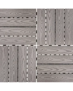 Rivestimenti e piastrelle da esterno ATESSA Composito legno-plastica (WPC) Grigio
