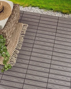 Rivestimenti e piastrelle da esterno ATESSA Composito legno-plastica (WPC) Grigio