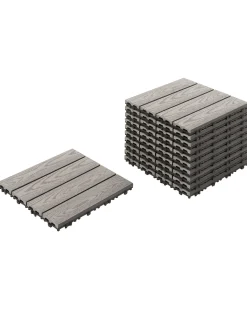 Rivestimenti e piastrelle da esterno ATESSA Composito legno-plastica (WPC) Grigio