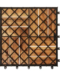 Rivestimenti e piastrelle da esterno ACERENZA Legno di acacia certificato Naturale