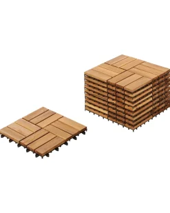 Rivestimenti e piastrelle da esterno ACERENZA Legno di acacia certificato Naturale