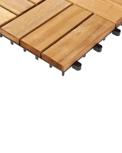 Rivestimenti e piastrelle da esterno ACERENZA Legno di acacia certificato Naturale