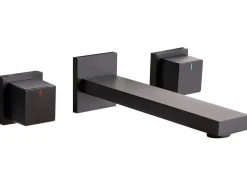 rubinetto miscelatore da parete per lavabo PAILON Ottone Nero