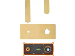 rubinetto miscelatore da parete per lavabo CHUNGARA Ottone Oro