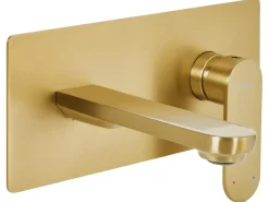 rubinetto miscelatore da parete per lavabo CHUNGARA Ottone Oro