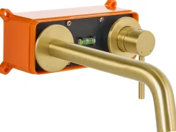 rubinetto miscelatore da parete per lavabo TRAFUL Ottone Oro