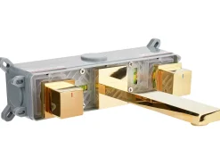 rubinetto miscelatore da parete per lavabo PAILON Ottone Oro