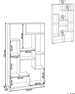 Scaffale ALMA 122 cm Bianco