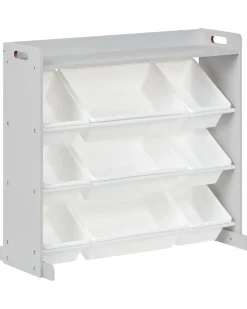 Scaffale con 9 contenitori COLLIE 78 cm Grigio