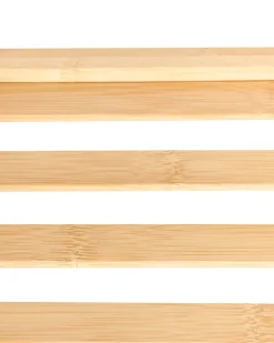 Scaffale QUINTAY Bambù Marrone chiaro con ruote