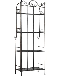 Scaffale ISERNIA Metallo 61 cm 29 cm Nero