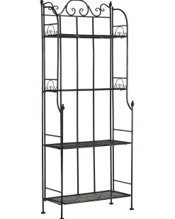 Scaffale ISERNIA Metallo 61 cm 29 cm Nero