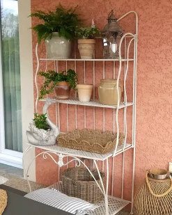 Scaffale PAVONA Metallo 94 cm 50 cm Beige chiaro