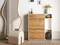 Scarpiera MACKAY Marrone chiaro/Bianco