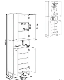 Scarpiera MATANE Bianco