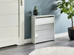 Scarpiera MIDFIELD con contenitore Bianco