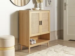 Scarpiera PEROTE Rattan Marrone chiaro